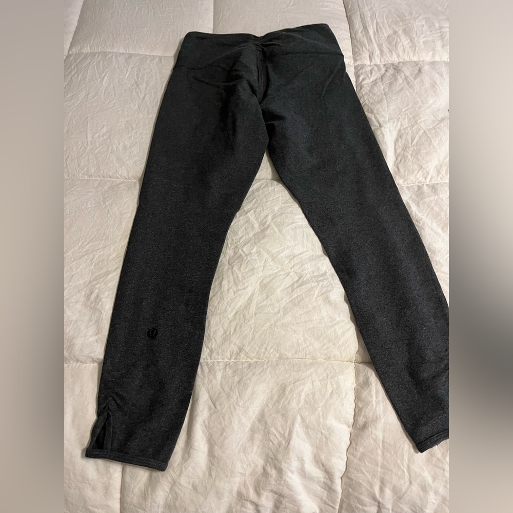 Lululemon‎ Womens Dark Gray Align High Rise Crop Pant Size 4 Gym Yoga Stretch